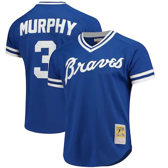 mens mitchell and ness dale murphy royal atlanta braves coo